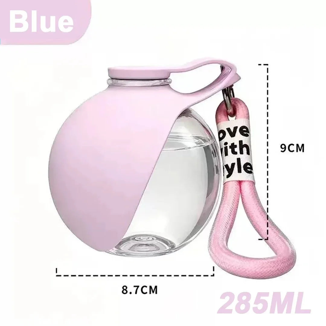 Portable 2-in-1 Water Bottle for Dogs with Built-in Collapsible Bowl, Ideal for Outdoor Walks, Hiking, Travel, Compact Hydration